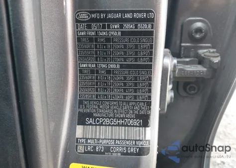 2017 Land Rover Discovery Sport Se from USA, damaged, VIN SALCP2BG5HH706921